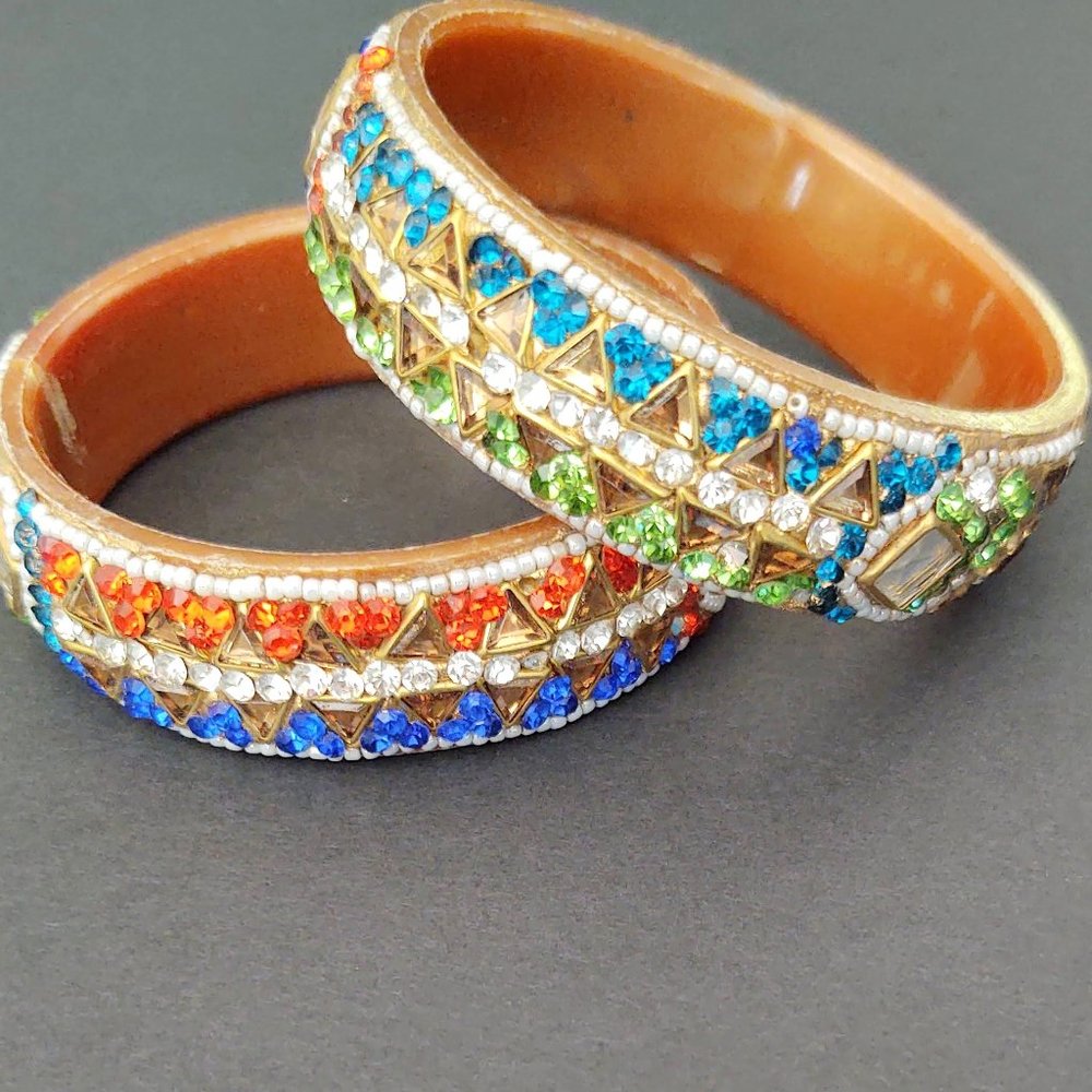 Multi bead bangle bracelets - Picture 10 of 14